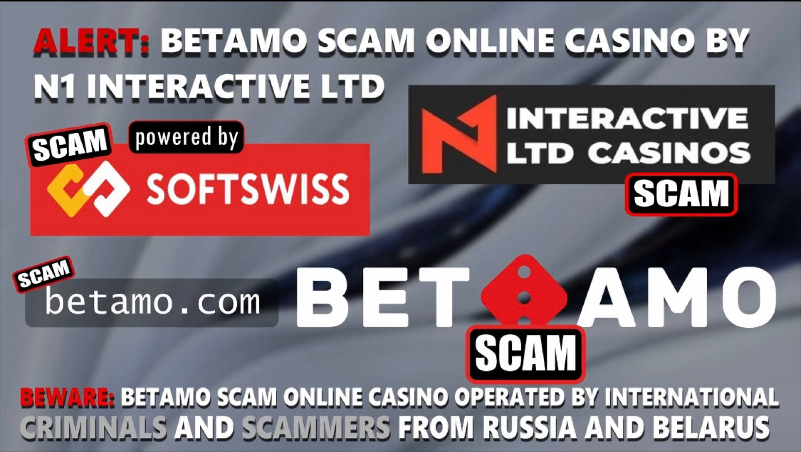 Casino BetAmo Scam-Softswiss-N1 Interactive-Roland Yakovlevich Isaev-Paata Gamgoneishvili-Ivan Montik-Pavel Kashuba-Dmitry Yaikov